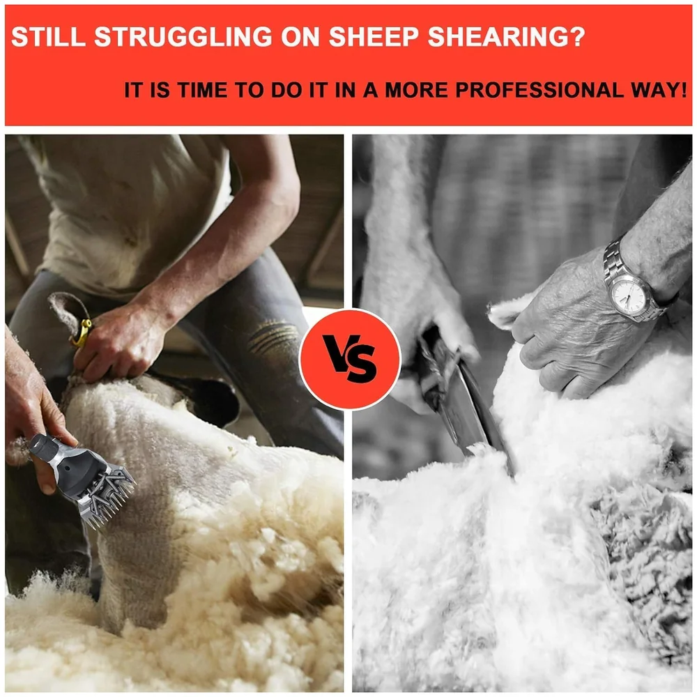 Electric Sheep Shearing Clipper 1200W Livestock Goat Wool Trimmer