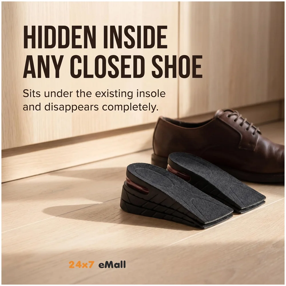 Height Increase Insoles 3 Layer EVA Foam Shoe Lifts 6 cm Unisex