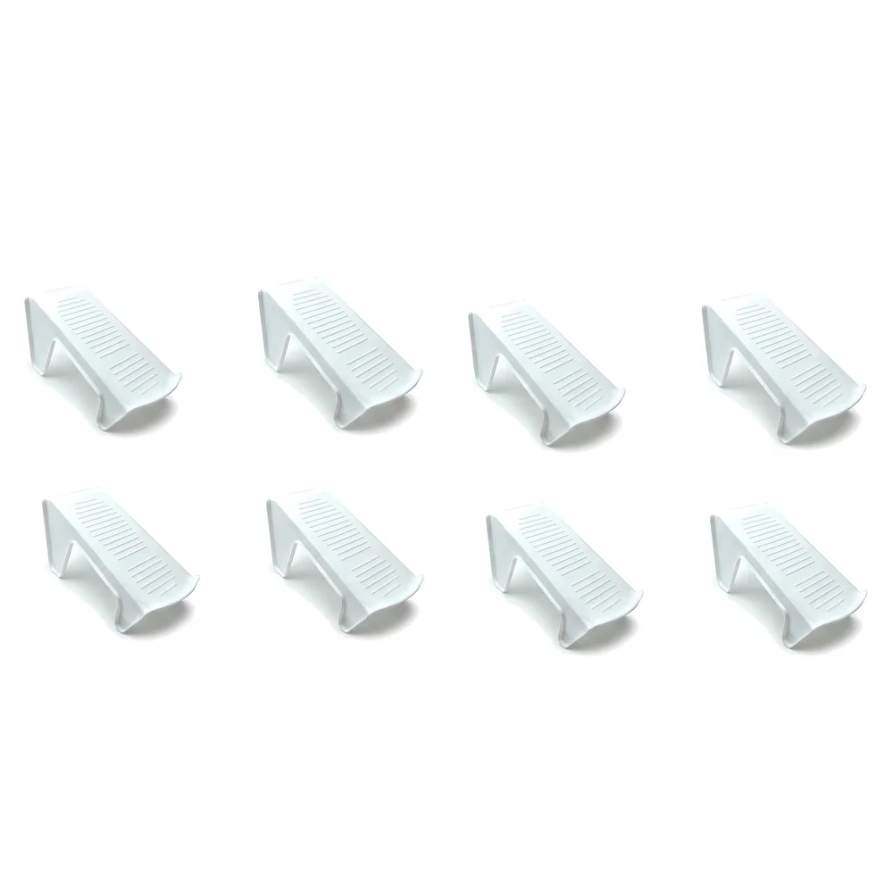 Shoe Slots Organizer, Shoe Storage Rack Space Saver Rack Holder. (White, 8)