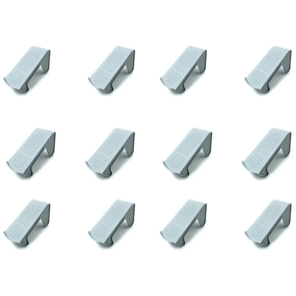 Shoe Slots Organizer, Shoe Storage Rack Space Saver Rack Holder. (Grey, 12)