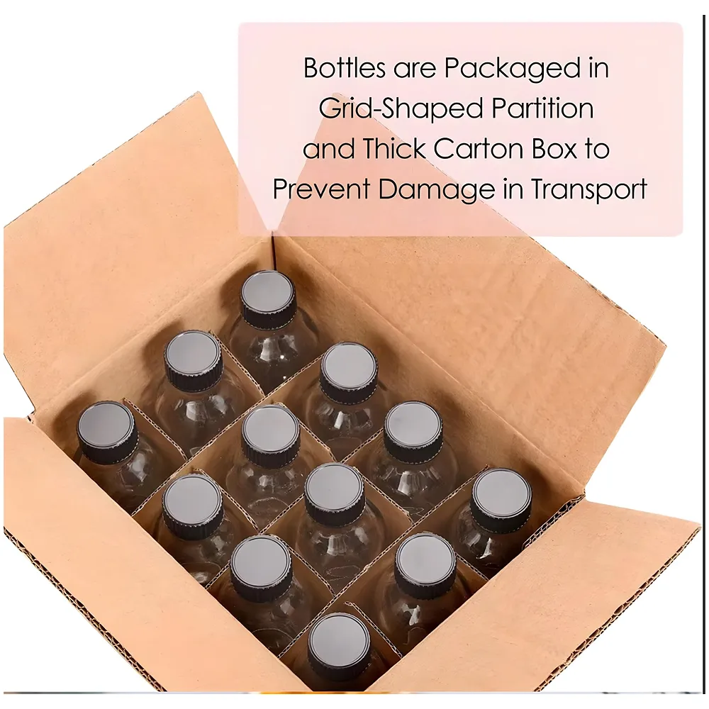 12 Pcs Glass Shot Bottles 60 ml Airtight Leak Proof 3.7 Inch Set