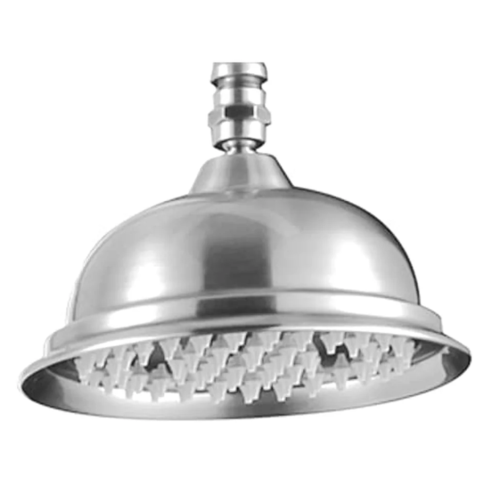 Victorian Chrome Overhead Shower Head 8 Inch Rust Free Bathroom