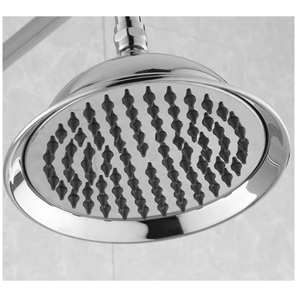 Victorian Chrome Overhead Shower Head 8 Inch Rust Free Bathroom