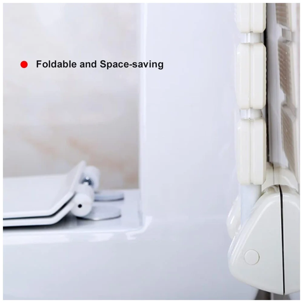 Shower Seat Wall Mounted Bathroom Foldable Stool Non-Slip Folding Shower Seat Stool Bench Wall Bath Seat.