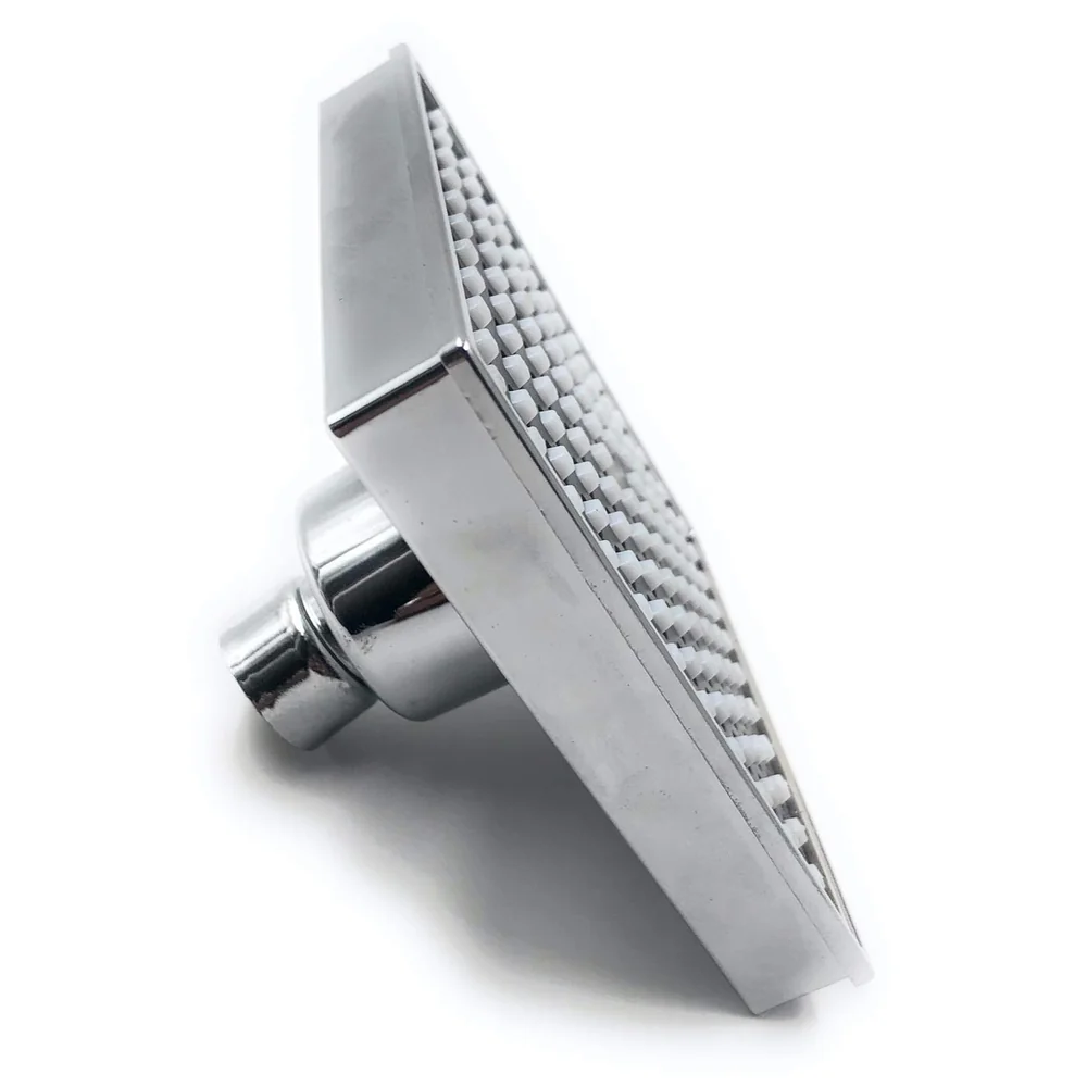 Rain Flow Overhead Shower 4 x 4 Inch Square Black High Pressure