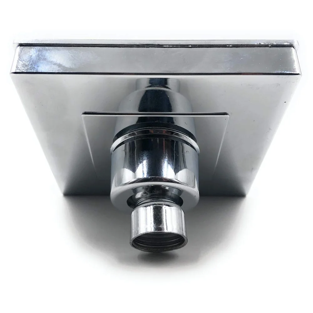Rain Flow Overhead Shower 4 x 4 Inch Square Black High Pressure