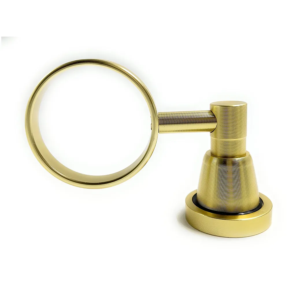 Gold Liquid Soap Dispenser Wall Mounted Stainless Steel Glass