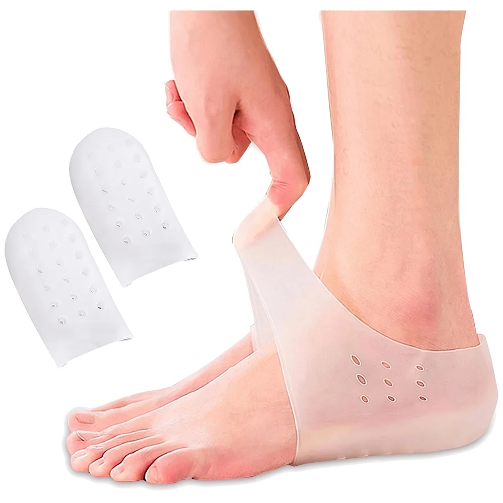 Invisible Height Increase Heel Lift Pads Silicone Gel 3 cm Socks