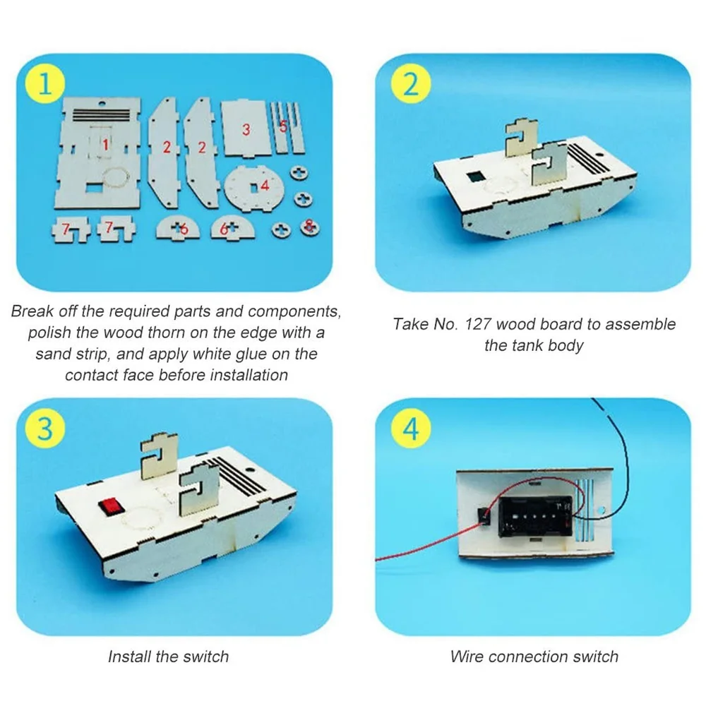 STEM Solar Tank DIY Educational Kit Science Engineering for Kids