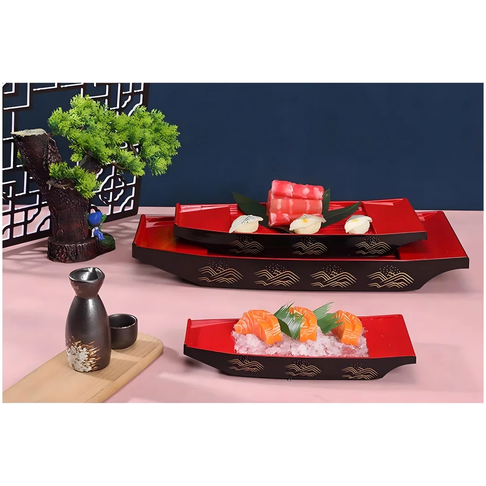 Japanese Sashimi Sushi Half Boat Plate 41 cm Medium Serving Tray