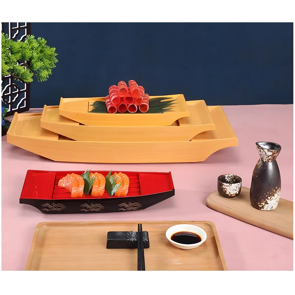 Japanese Sashimi Sushi Half Boat Plate 41 cm Medium Serving Tray