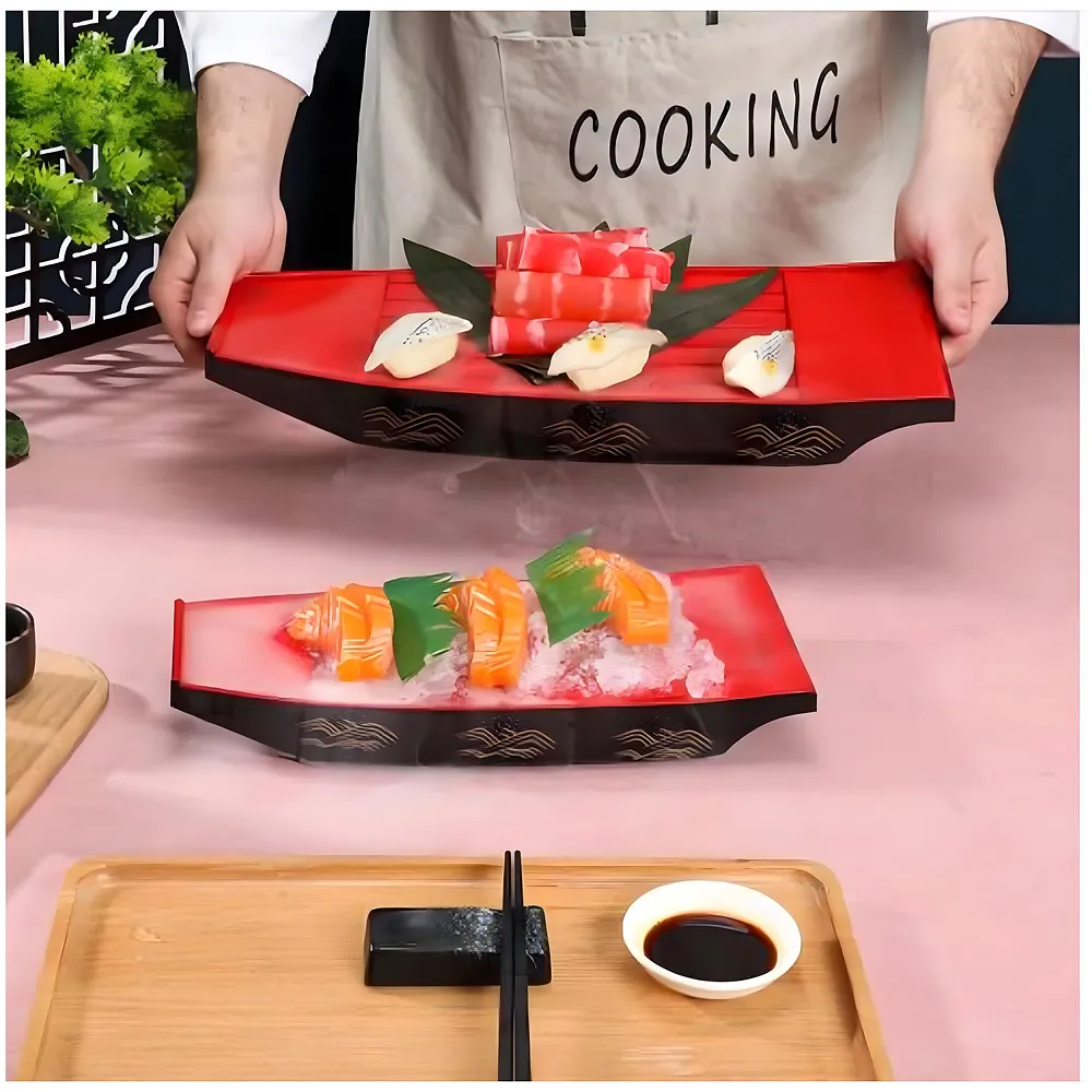 Japanese Sashimi Sushi Half Boat Plate 31 x 13.5 cm Serving Tray