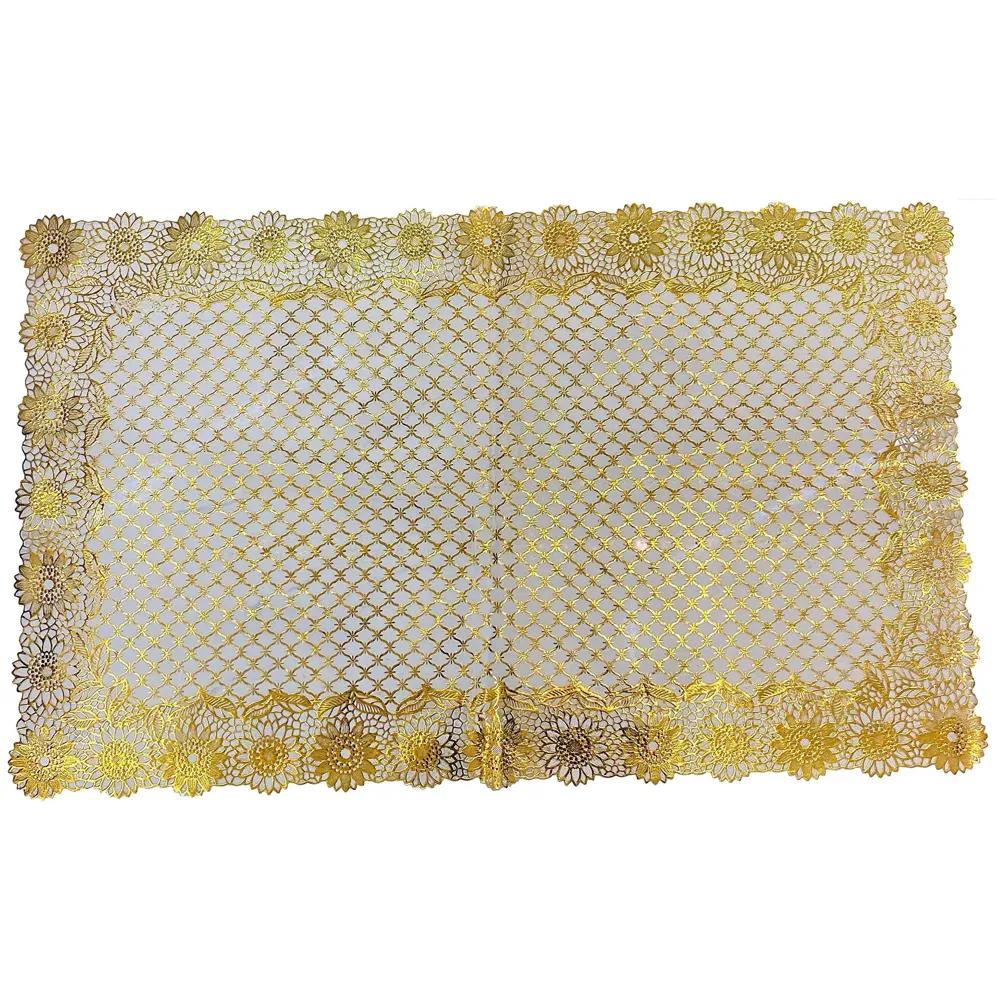 Table Mats Place mats Dining Table Coffee Table Washable Heat Resistant Durable Non Slip Viny Soft Fabric Material. Pack of 1 (96 Cm x 58cm)
