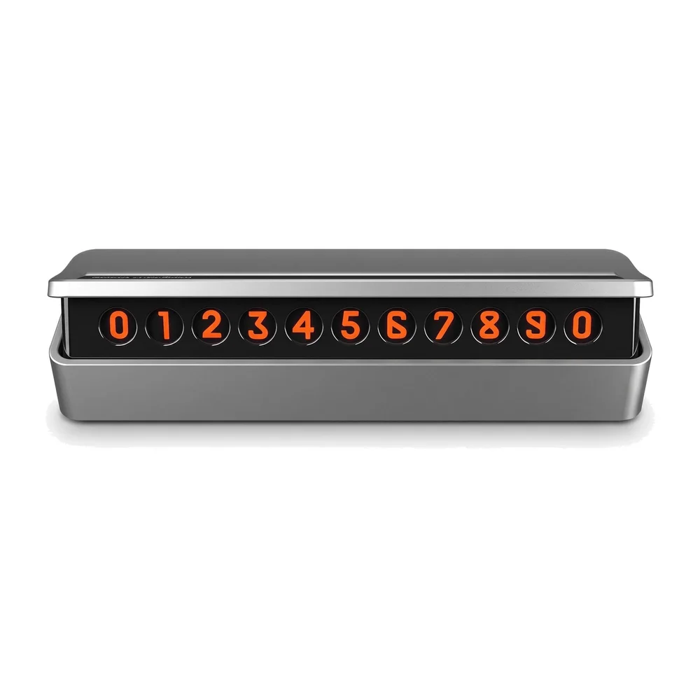 Temporary Parking Card,Creative Reversible Hidden Mobile Phone Number Plate for Automotive Interior Accessories