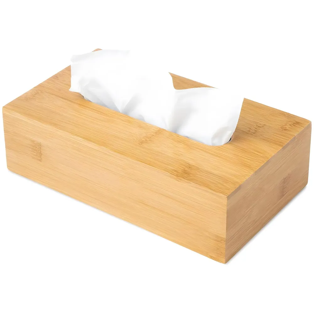 Original Bamboo Tissue Box – Stylish, Durable, and Magnetic Tissue Box Holder for Home, Office, Car, Bedroom, Bathroom, and Dining Room, – 24cm x 11.5cm x 9cm