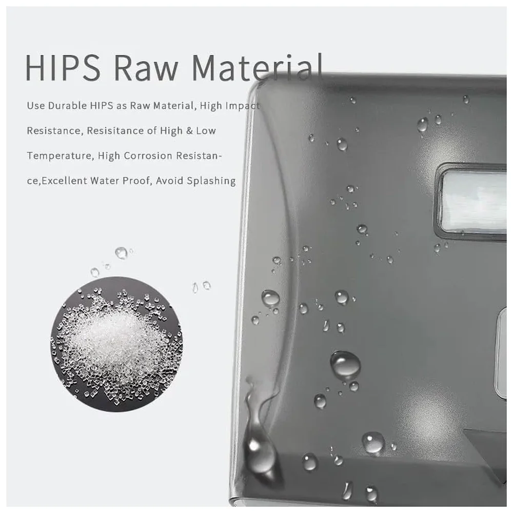 Wall Mounted Tissue Paper Dispenser ABS 26x21x10 cm