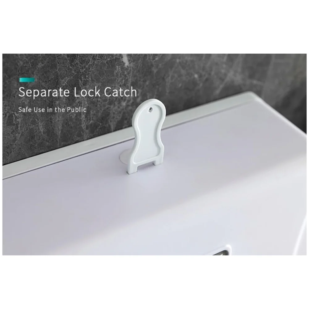 Wall Mounted Tissue Paper Dispenser ABS 26x21x10 cm