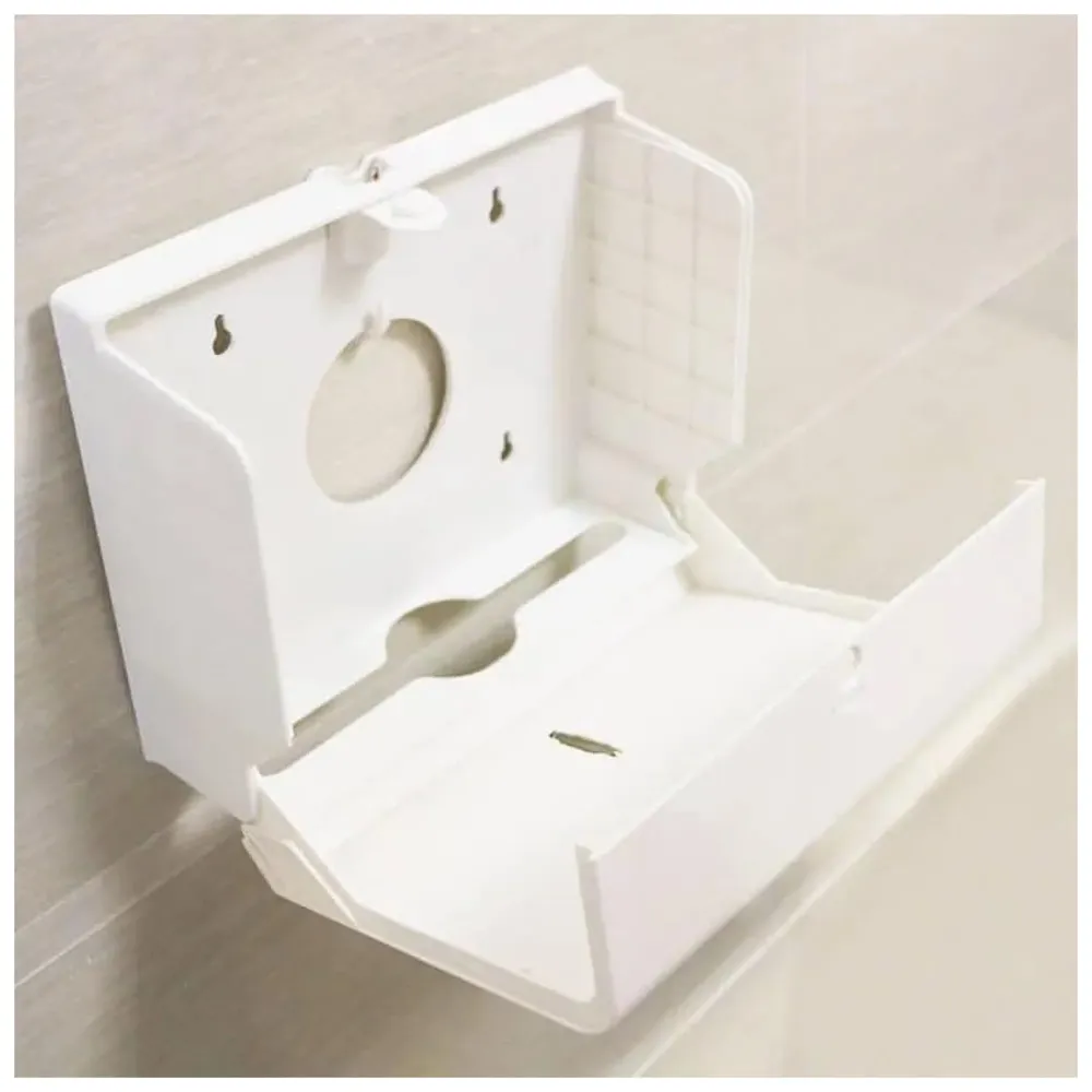 Wall-Mounted Tissue Paper Dispenser, High-Impact ABS Napkin & Paper Towel Holder with Locking Key, Window Refill Design for Bathroom, Kitchen, Home & Office (26 x 21 x 10 cm)