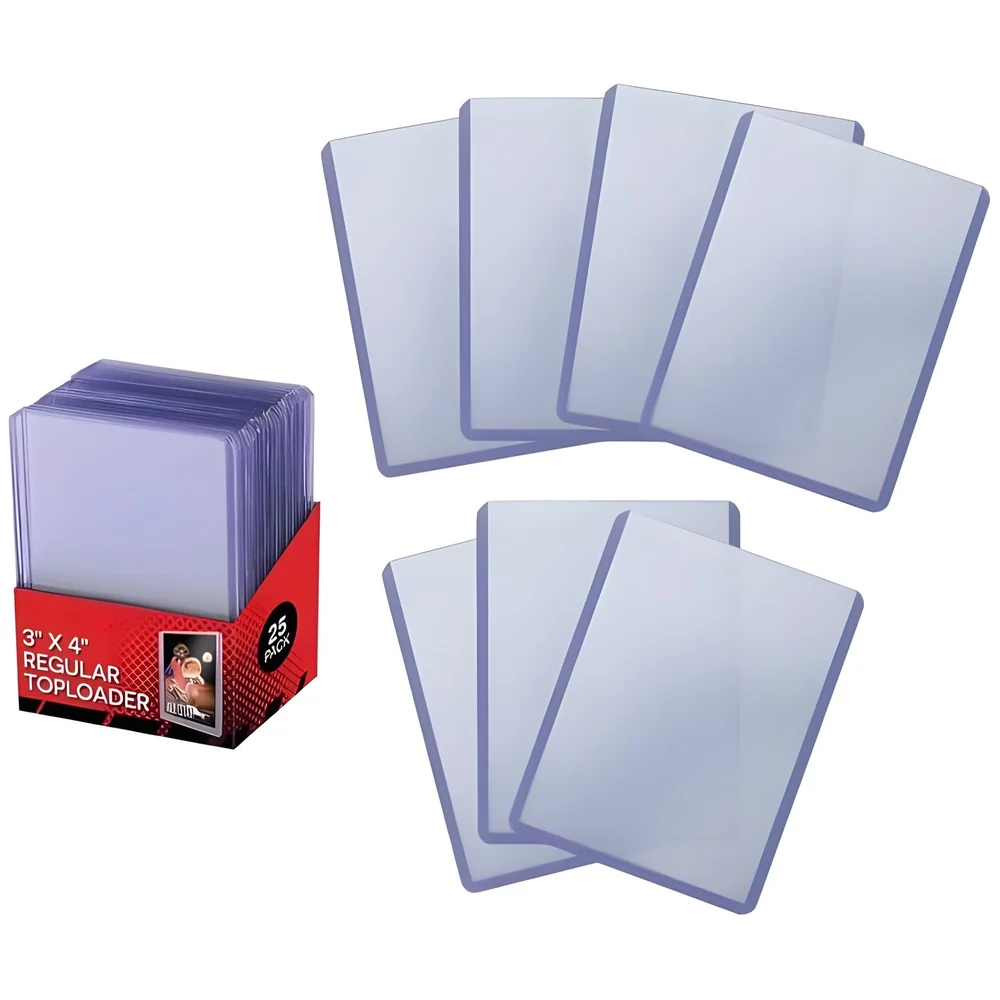 25 Pcs Trading Card Toploaders 3 x 4 Inch 35PT Ultra Clear Rigid Premium