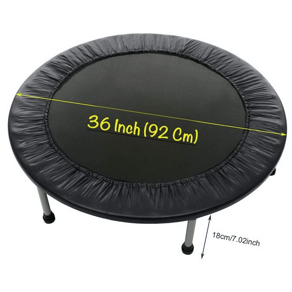 36 Inch Trampoline with Safety Pad, Indoor Fitness Trampoline for Adults and Kids.