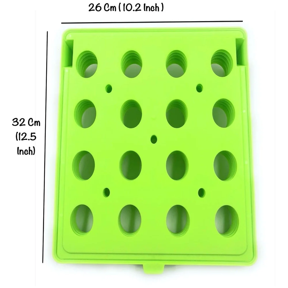 Stackable Folded T-Shirt Clothing Organizer l for Drawers, Dresser, Shelves, Suitcase, Wardrobe, Cabinets l Large (Jeans/Pants), Pack of 6 (Green, Regular (32 x 26 Cm))