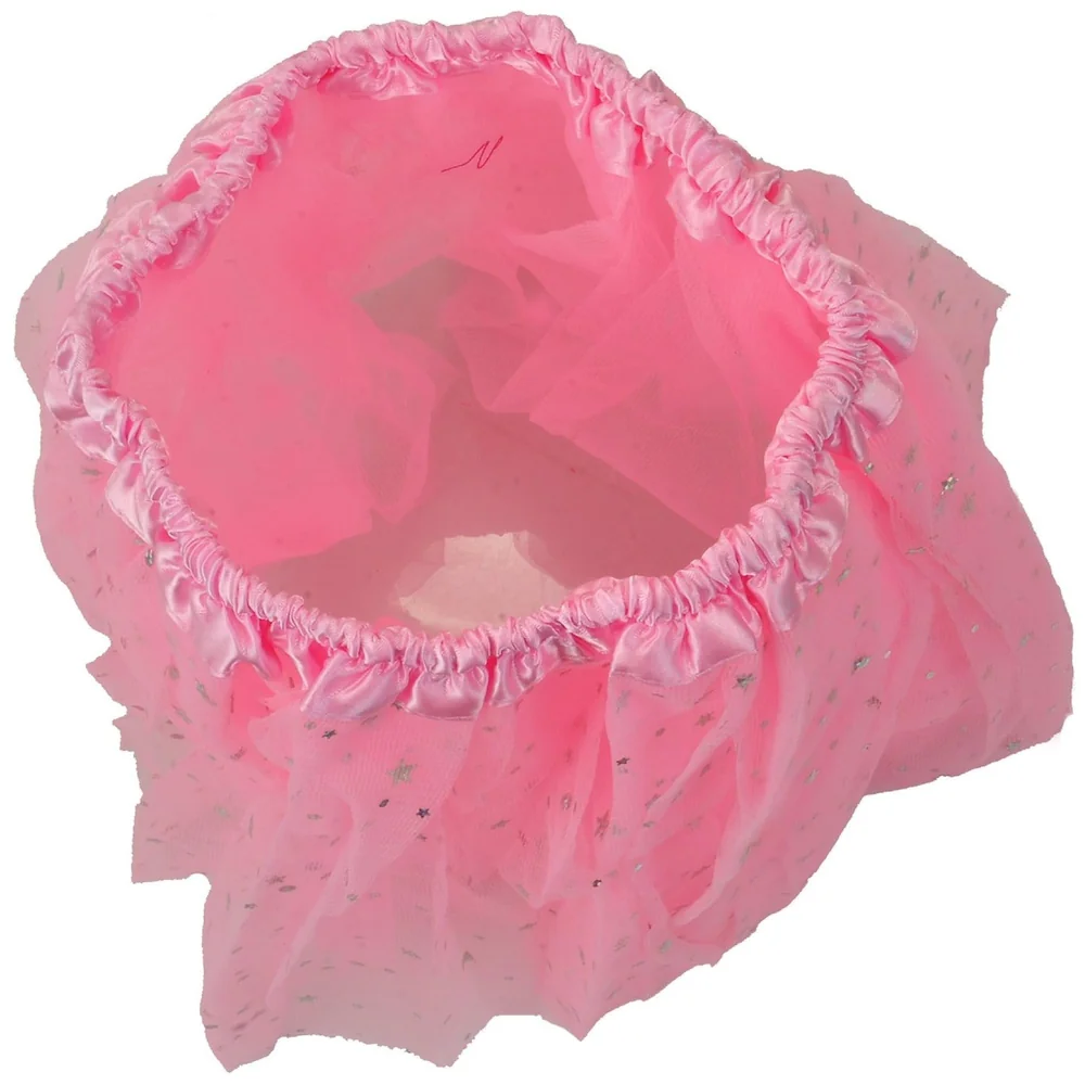 Pink Stars Tutu Tulle Skirt Girls Pettiskirt 30 cm Ballet Party