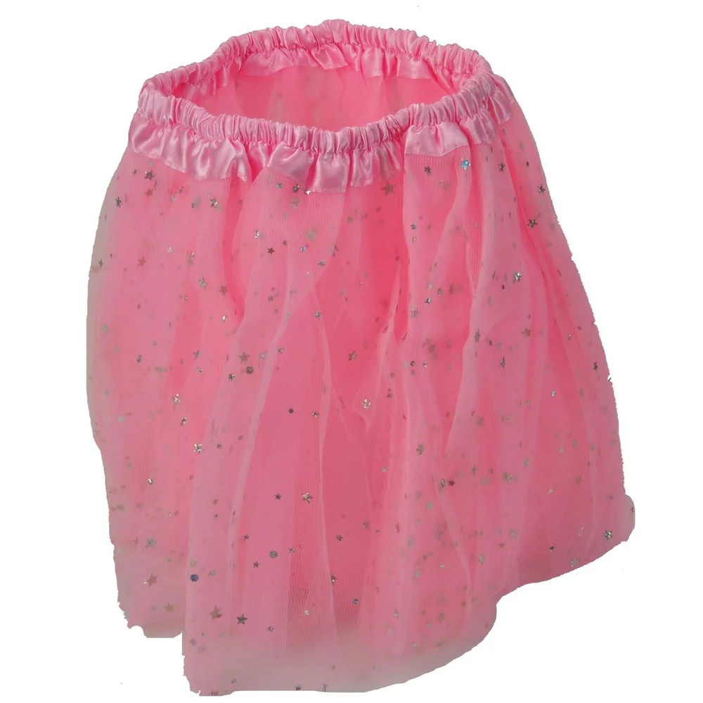 Pink Stars Tutu Tulle Skirt Girls Pettiskirt 30 cm Ballet Party
