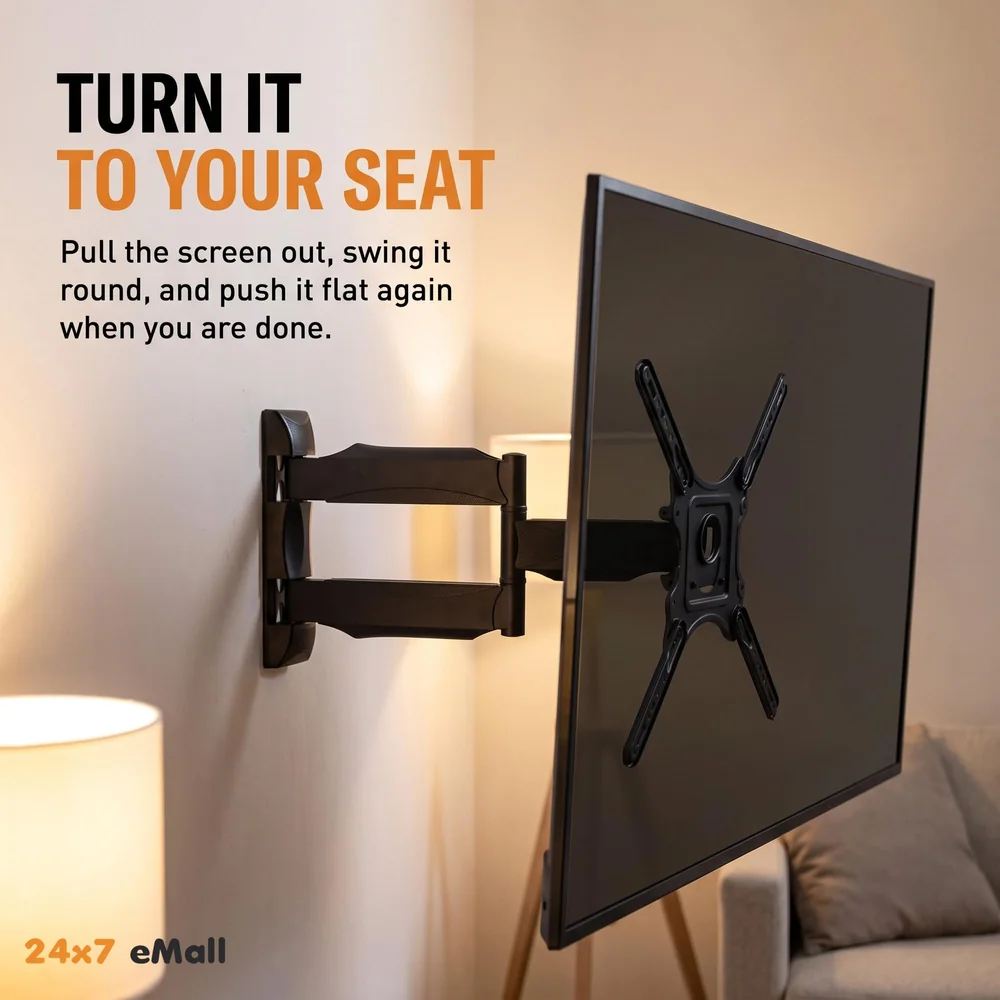 Model P4-NB 6 Way Swivel Tilt TV Wall Mount for LCD/LED TV's Upto 32" to 55" Inch