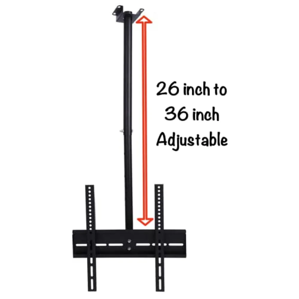 Heavy Duty Tilt Swivel Ceiling TV Mount 3 feet 26 to 55 inches