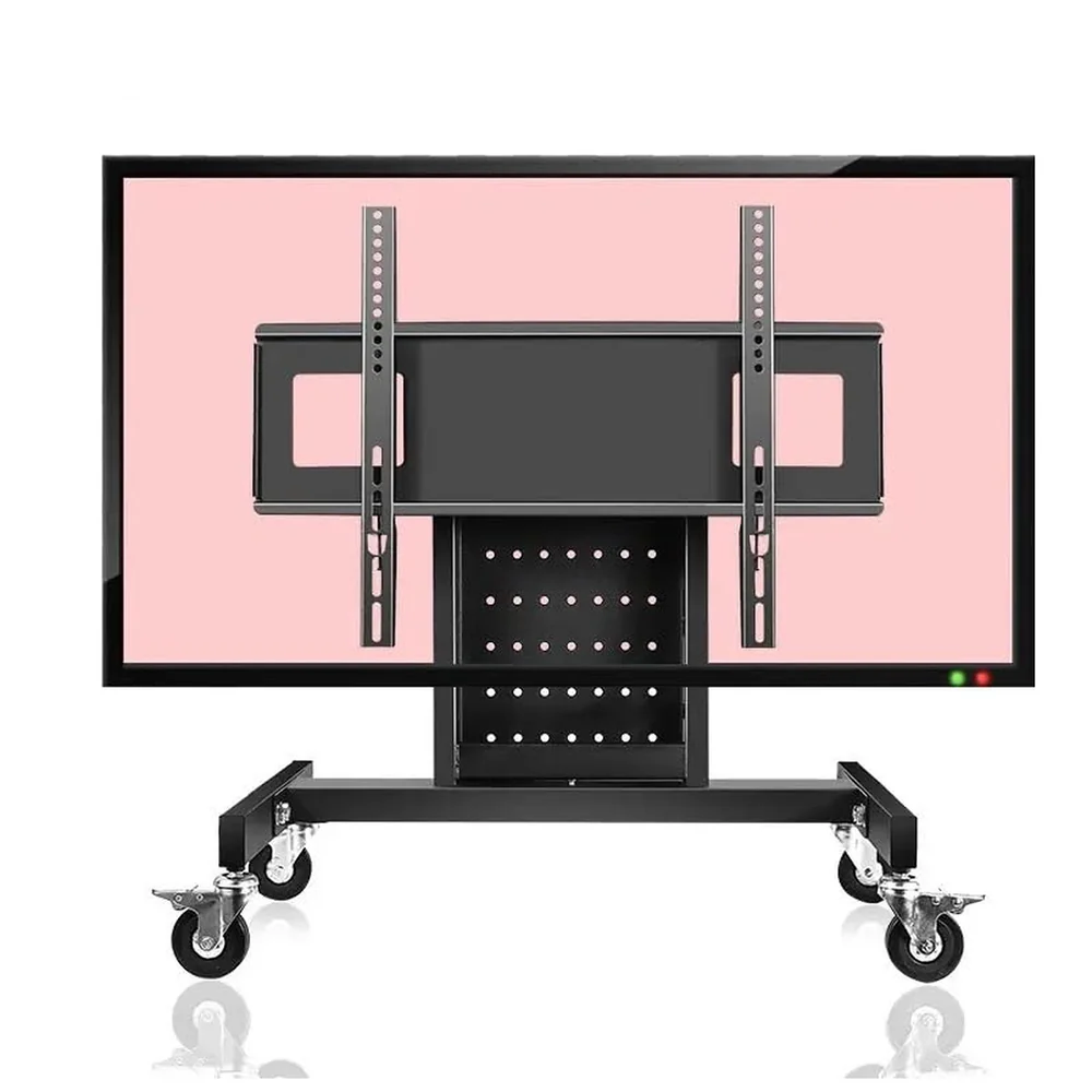 Heavy Duty Low Height Swivel TV Floor Stand Trolley 32-65 inch
