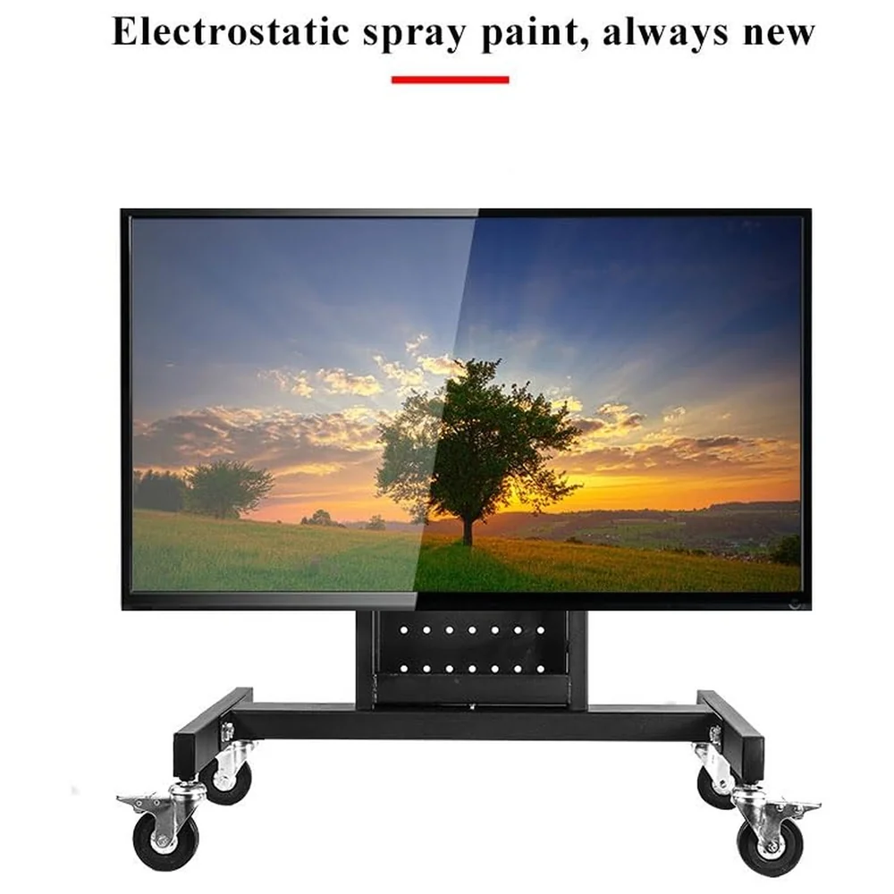 Heavy Duty Low Height Swivel TV Floor Stand Trolley 32-65 inch