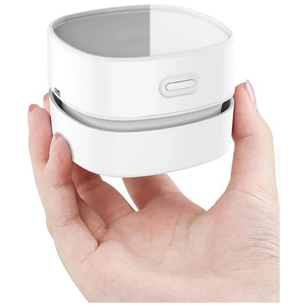 Desk Vacuum Cleaner, Mini Table dust Sweeper Energy Saving, High Endurance up to 90 mins, Cordless 360º Rotatable Design for Keyboard/Home/School/Office
