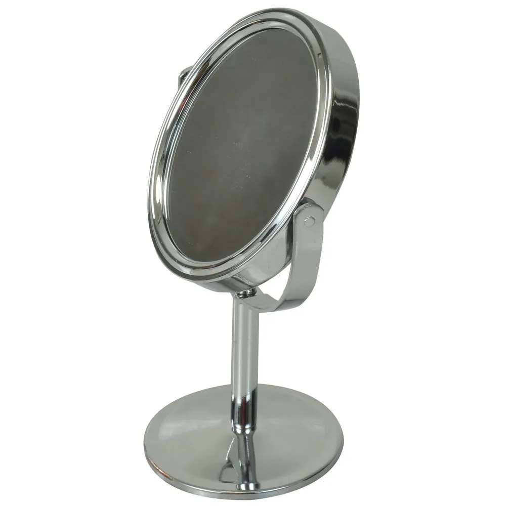 Pocket Size Vanity Mirror with 5X Magnification and Standard Tabletop Shaving Makeup ~ 2 in 1~15 cm (Combo)