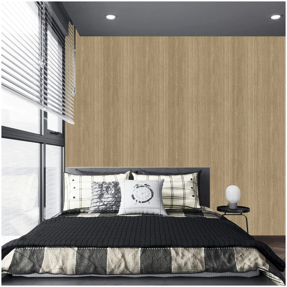 Veneer Wooden Textured Wallpaper Maple Wood Design 57 Sq Ft Roll