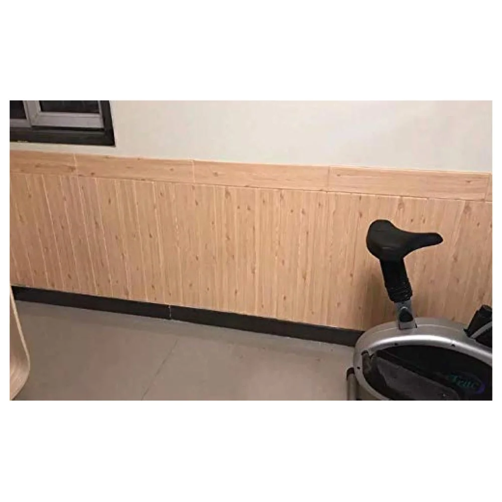 Wall Paper, 3D Wood Wall Stickers Self-Adhesive Panel Decal PE Wallpaper - Peel and Stick Wall Panels for TV Walls, Sofa Background Wall Decor (1)