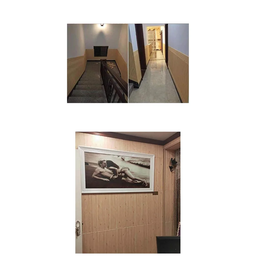 Wall Paper, 3D Wood Wall Stickers Self-Adhesive Panel Decal PE Wallpaper - Peel and Stick Wall Panels for TV Walls, Sofa Background Wall Decor (1)
