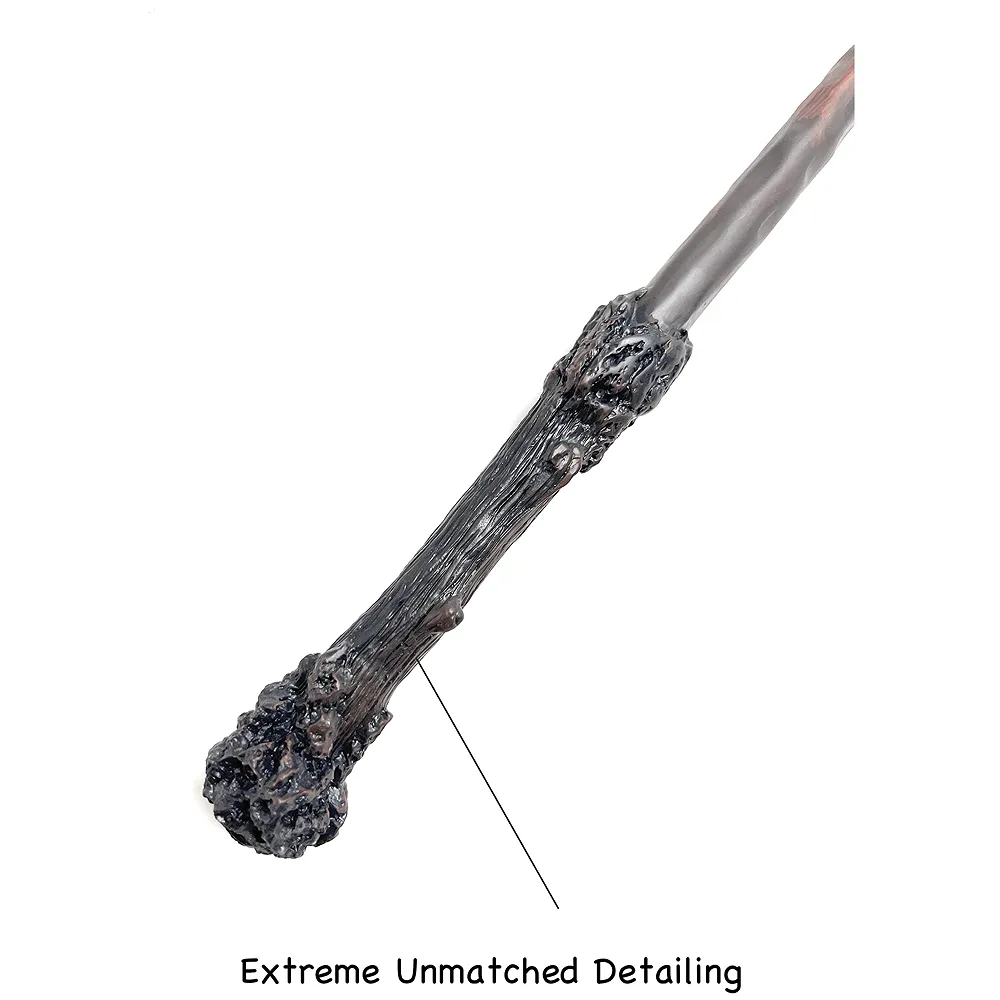 Wand Polyresin Metal Core Magic Wizard Wand Ribbon Box Style 2