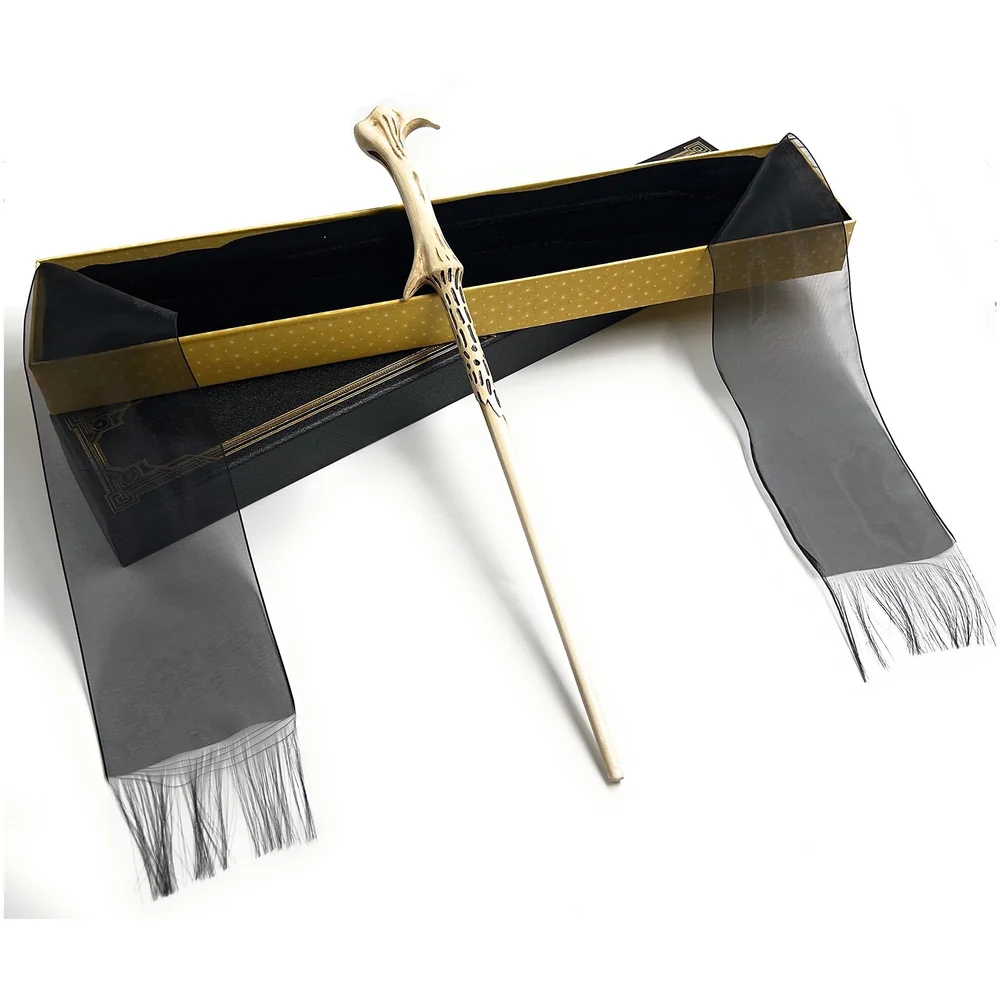 Wand Polyresin Metal Core Magic Wizard Wand Ribbon Box Style 6