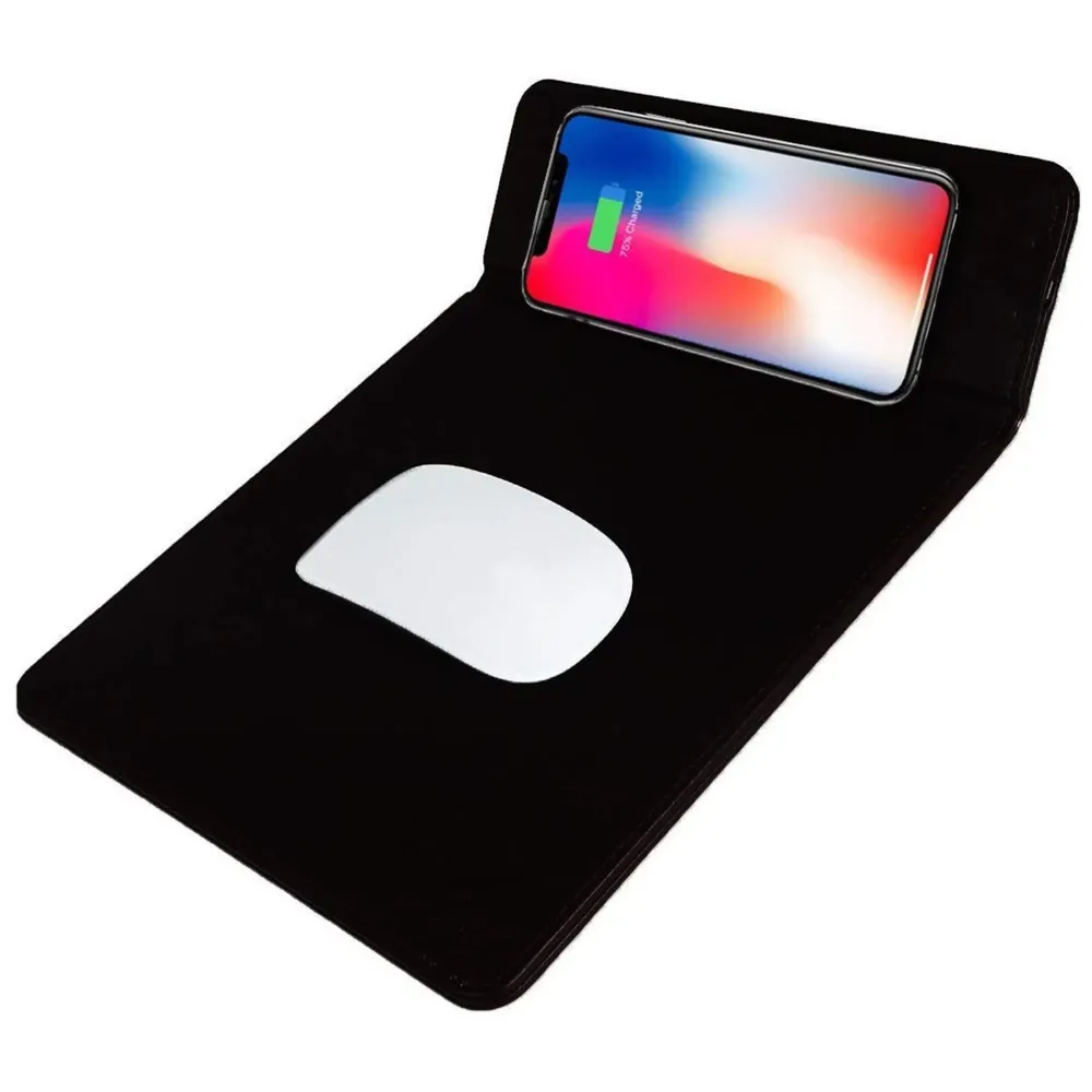 Wireless Charging Mouse Pad Station 5W for Galaxy Note Series and Standard Charge for iPhone X and 8 (Black)